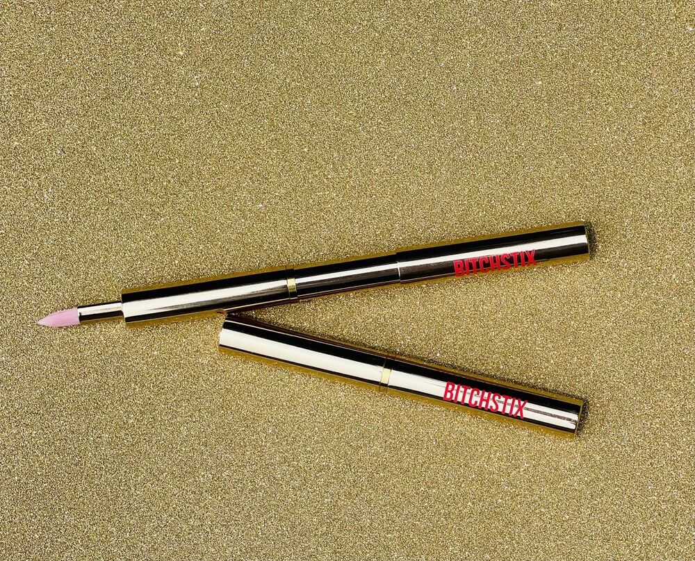 Gold Retractable Lip Brush